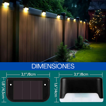 Luces LED con Carga Solar Pack de 4