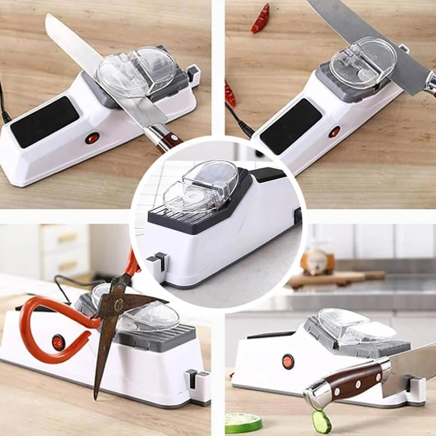 Afilador Cuchillos Eléctrico 4 en 1